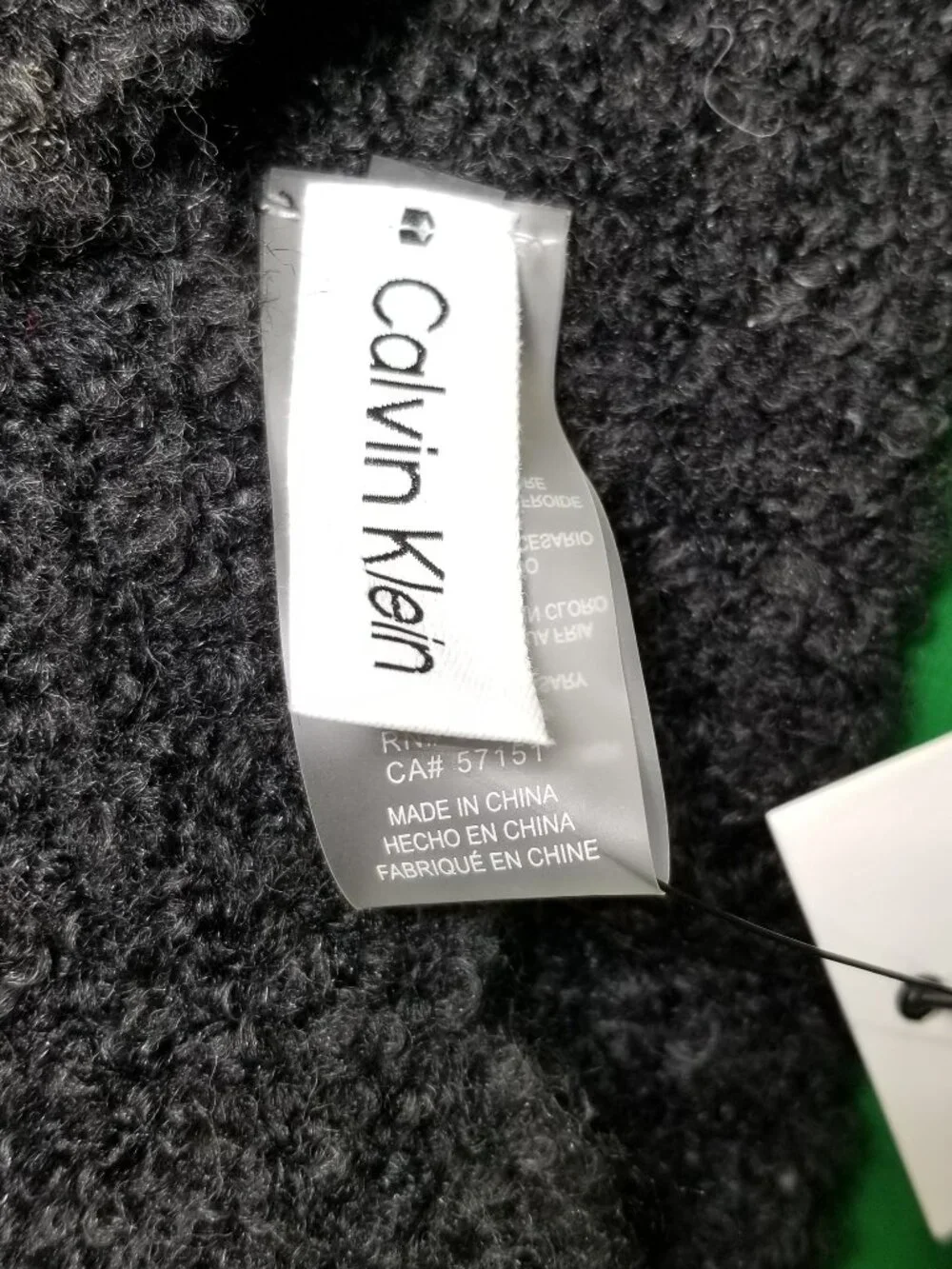 Calvin Klein Wool Blend Head Band Black One Size Ski Snow Alps Mountain  NWT